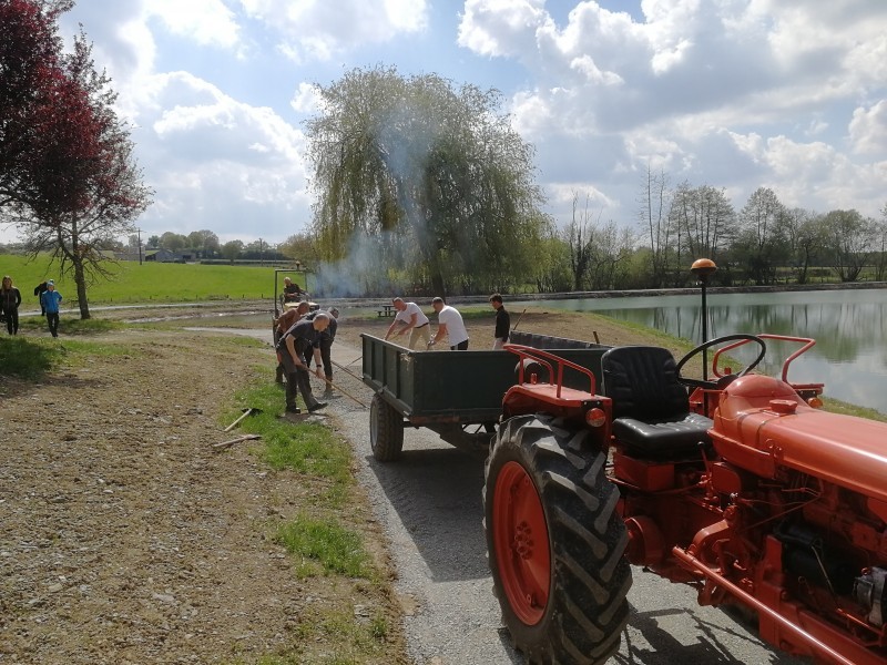 Travaux au plan d'eau communal