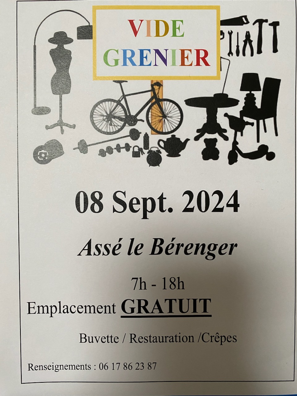 affiche du vide grenier