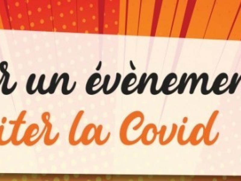 COVID: mesures à respecter lors d’événements.